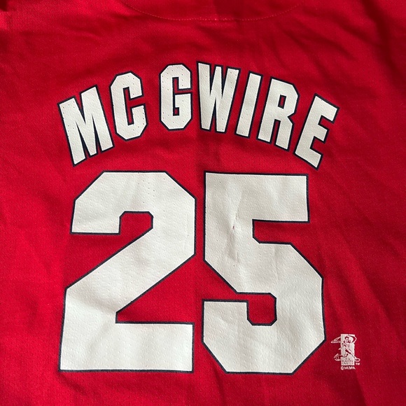 Vintage 1998 Mark McGwire Cardinals Jersey Stitched Majestic Home Run XXL RARE - Picture 6 of 13